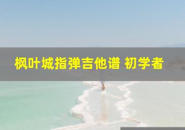 枫叶城指弹吉他谱 初学者